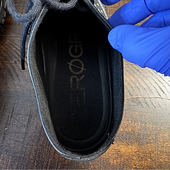 Cole Haan ZEROGRAND Wingtip Oxford Black Silver Reflective Stitch Mens 9.5 M - Picture 7 of 7